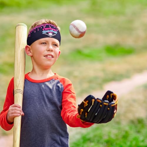 Image of Suncalla Teenager Baseball Headband Elastic Polyester Sweatband Multi Color for Basketball Football Golf Headscarf Baseball Stuff Women Men Accessory Team Gift