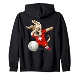 Photo Gallery divertente dabbing cane svizzera pallavolo bandiera svizzera felpa con cappuccio Photo Gallery divertente dabbing cane svizzera pallavolo bandiera svizzera felpa con cappuccio