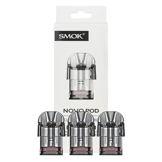 Smok Novo Replacement Pod [0.8ohm Mesh, Clear] 3 Pack - Leak Proof Design, Fast Heating Process, Double-Silicone Rings, Mesh Coils, No Nicotine