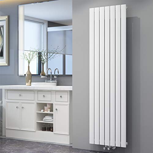Preisvergleich Produktbild Design Flach Heizkörper 1800x539mm Weiß Paneelheizkörper Vertikal Mittelanschluss Einlagig