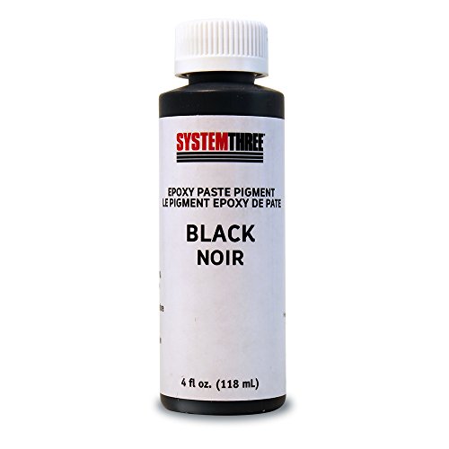 System Three 3201A06 Black Paste Pigment Coating, 4 oz. Jar