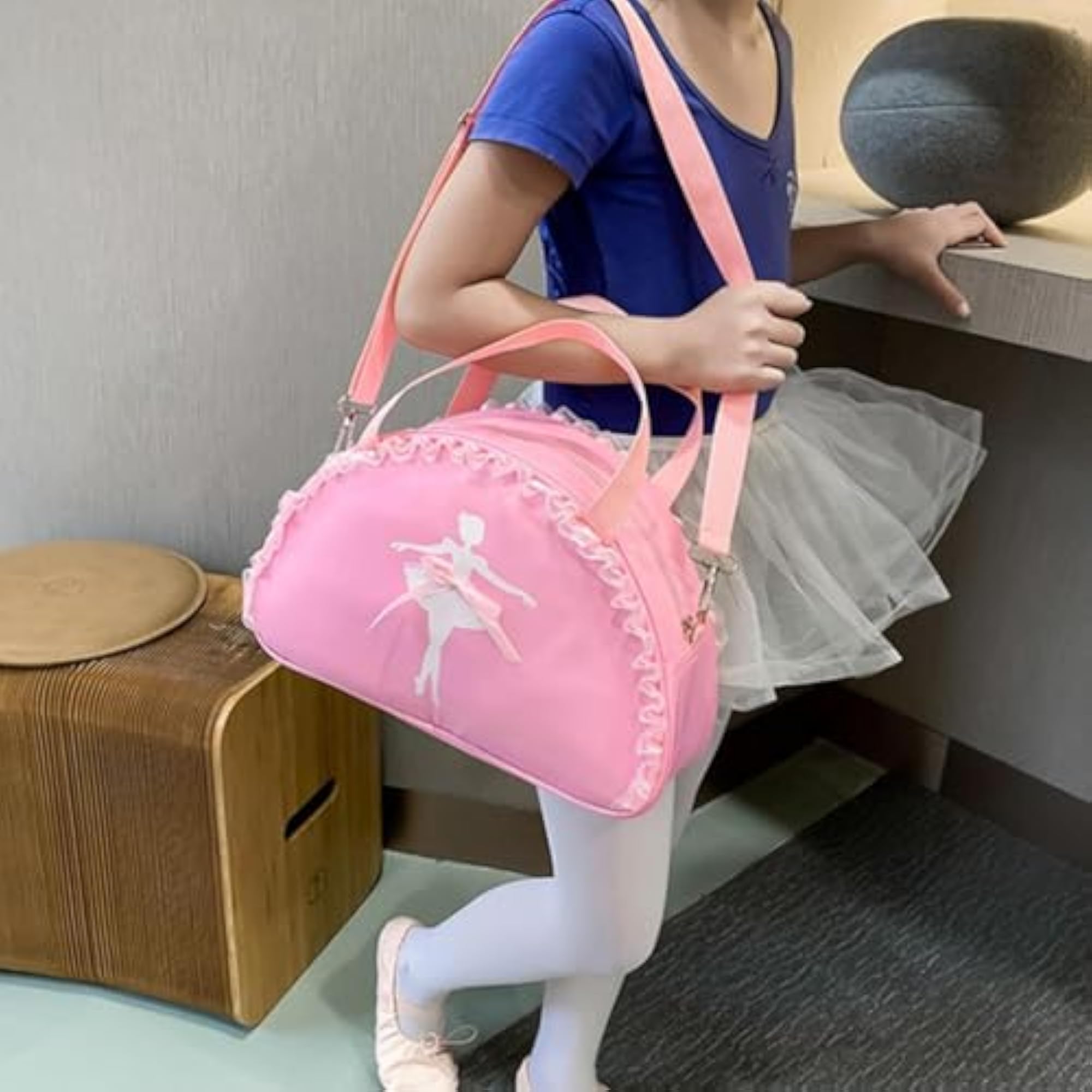 Sweet Pink Ballet Dance Duffel Bag for Classes
