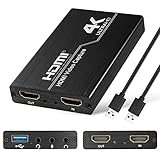 【Wide Compatible with Multiple Systems】Capture card for streaming is suitable for Windows 7/ 8/ 10, Mac OS X 10.9 oder höher, Linux und viele andere Systeme. Kompatibel mit den meisten Spielkonsolen, Kamera, Webcam, DSLR, sein Echtzeit-Streaming auf Twitch/Youtube/OBS/Potplayer/VLC leichter mit Ihrem Gameplay.