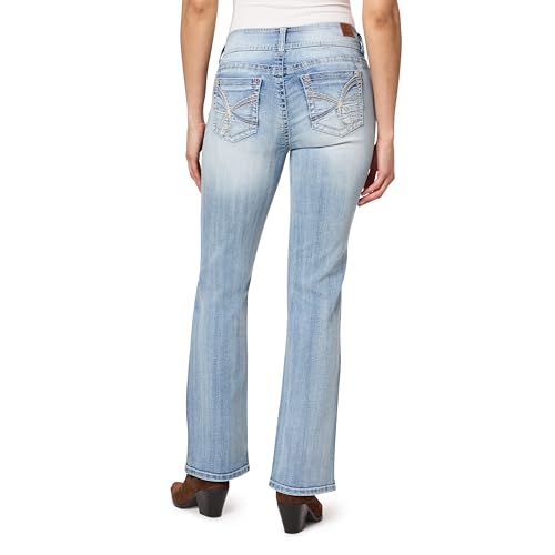 Image of WallFlower Luscious Curvy Bootcut Jeans for Women, Mid-Rise Insta Stretch Denim, Size-Inclusive Juniors Jeans
