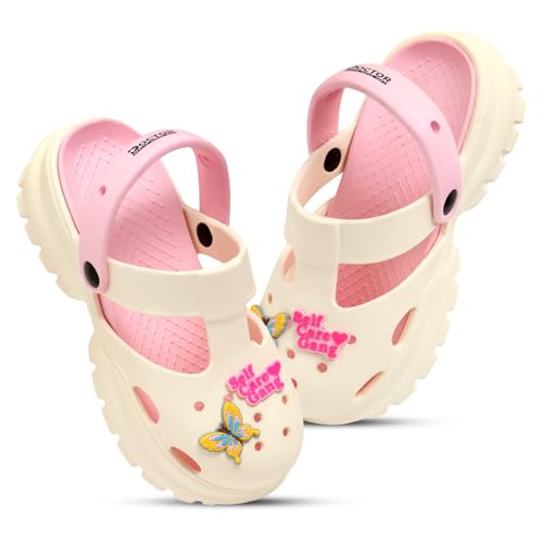 Image of DOCTOR HEALTH SUPER SOFT Stylish and Light Weight & Waterproof Anti Skid Women Clogs with Cushioned Footwear || Comfortable with Adjustable Back Strap Women Clog Everyday Wear