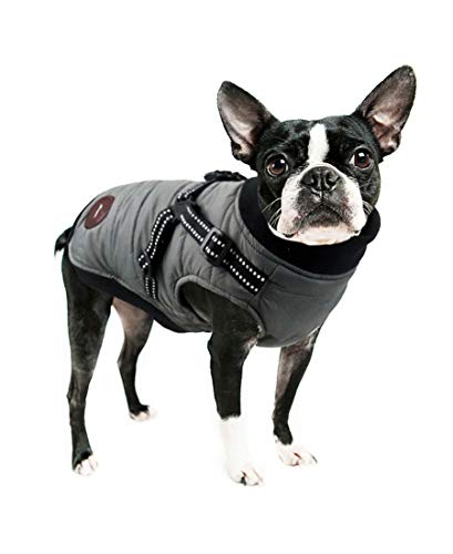 犬 服 秋冬 防寒着 ドッグウェア ペット服 綿服コート 防風 暖かい 犬 ジャケット 冬 お散歩 軽量 ペット服 犬服 防水 防寒 ハーネス付き 犬 コート 可愛い 柔らかい 背中開き 超小型犬 小型犬 中型犬 XS-XL (L: 胴回り: 48-54c