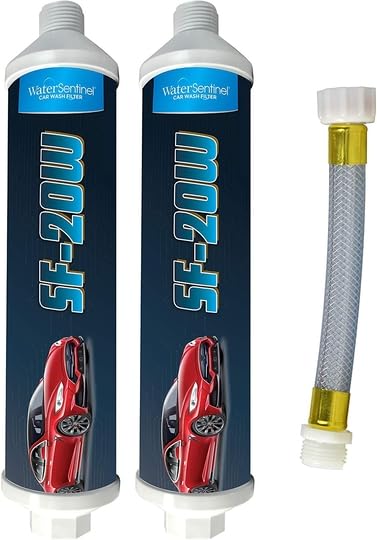 WaterSentinel SF-20W Spotless Car Wash Inline Deionized Water Garden Hose Water Filter & Extension...