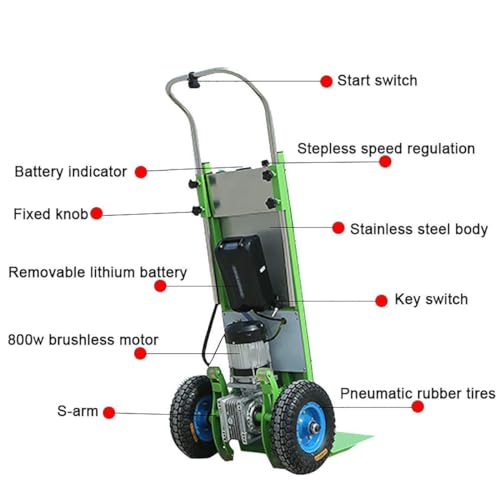 Carretilla eléctrica para escaleras con motor sin escobillas miniatura 6