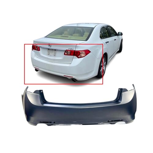 Image of Compatible with Acura TSX 2009-2014 Rear Bumper Cover | Primed, Sedan, Ready to Paint, OEM 04715TL0A90ZZ, AC1100156