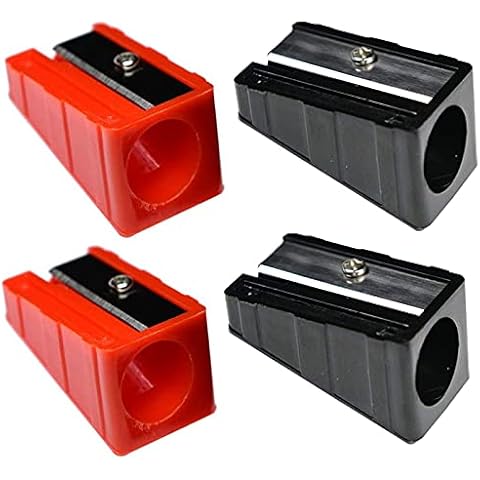 WEKOIL Pencil Sharpener Metal Blade Carpenter Pencil Sharpener Jumbo Crayon Sharpener,Hand held Sharpener,Woodworker Sharpeners Sharpening Golf Pencils 4-Pack Cover