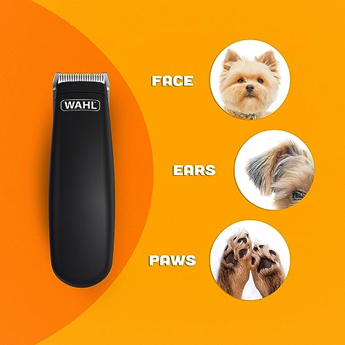 WAHL Pocket Pro Trimmer, Grooming Set für Haustiere, Trimmen und säubern von kleinen Bereichen, kabelloser Trimmer, batteriebetrieben