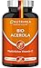 Produktbild ACEROLA BIO Lutschtabletten | Natürliches Vitamin C Hochdosiert 1000mg | Reines Pulver Frucht-Extrakt aus Acerolakirsche | Tablette 100% VEGAN Cherry Kirsche Geschmack - Immunsystem Energie Kinder