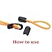 KEEJEA 25 Pack Zipper Pull Cord Lock Cord Ends Black Buckle for Paracord Cord,Shoes,Molle Backpack