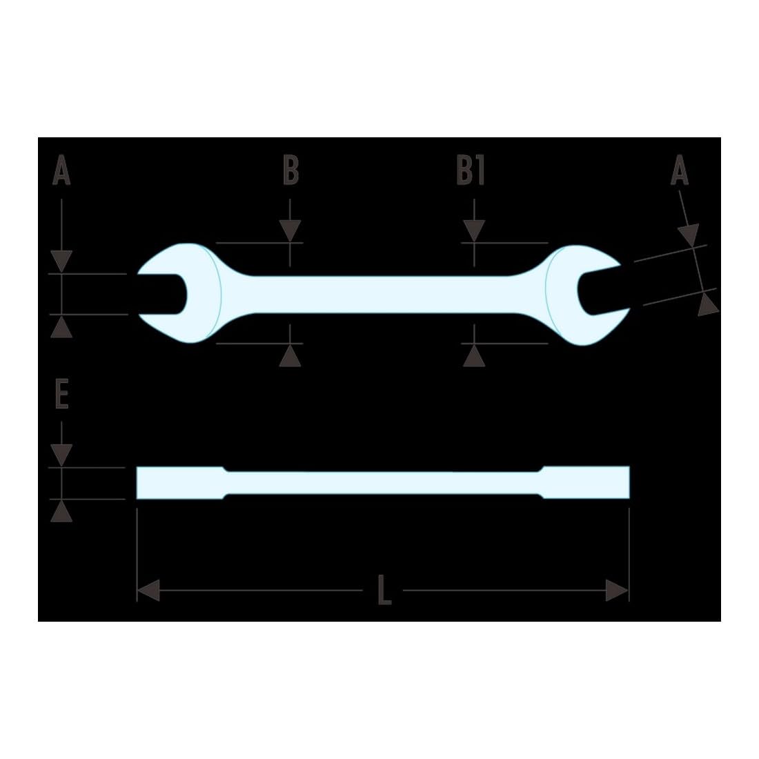 Facom Open End Spanner Metric