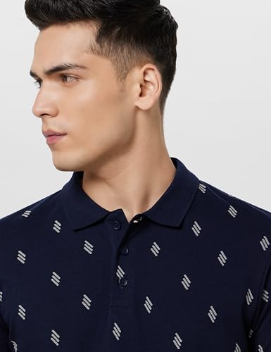 Image of United Colors of Benetton Men Cotton Solid Regular Fit Polo Shirt