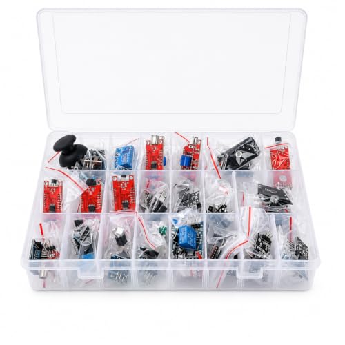 Image of Robocraze 37 in 1 Ultimate Sensor Modules Kit for Arduino, NodeMCU and Raspberry Pi | Beginner and Professional Sensor Pack for Microcontroller and Robotics Applications Development