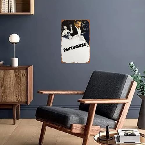 Ieitb Penthouse Metal Tin Sign Vintage Wall Art Decoration Living Room Bathroom Kitchen Movie Poster Decor 8 * 12 Inches thumb #4