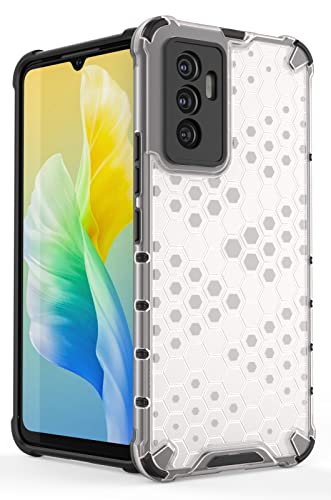 Image of Glasgow Back Case Cover Designed for Vivo V23e 5G - Transparent