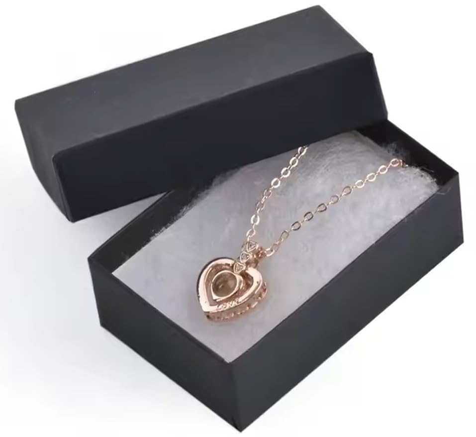 50 Pack Cotton Filled White Color Jewelry Gift And Retail Boxes Jewelry Pendant Earring Necklace Bracelet Gift Packaging Box 2 1/8\" X 1 5/8\" X 3/4\" Inches Size #11-by RJ Displays