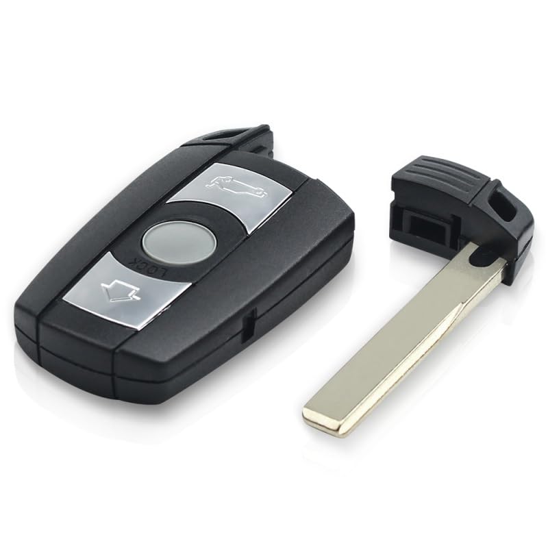 Suitable for with Battery KR55WK49123 for BMW E60 E61 E70 E71 E72 E81 E82 E87 Fob PCF7945 Chip 315MHz/433Mhz/868MHz Remote Car Key(433Mhz)