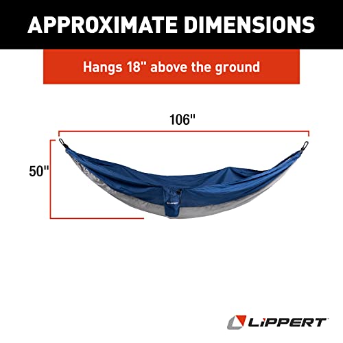 Image of Lippert Components Portable Single Person Outdoor Camping Hammock