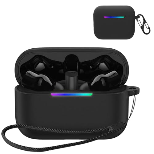 HVUYAL�P�[�X For Razer ���C�U�[ Hammerhead V3 HyperSpeed �Ή� �P�[�X �����h�~�p�̃t�b�N�𓋍ڂ��� �y�� �L�Y�h�~ �h�o �����ɂ��� �_�炩�ȃV���J�Q���̃X�|�[�c�N�[���ȃf�U�C�� �Ռ� �z�� �X���� �\�t�g �P