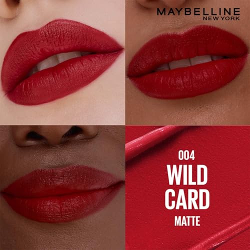 Image of Maybelline New York Maybelline Serum Lipstick (Matte), 004 Wild | 1-Swipe Lush Color 8HR Weightless Hydration