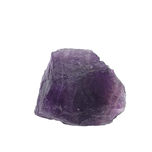 Erliway 1.25-2' Large Purple Fluorite Raw Crystals, Natural Rough Fluorite Crystal, Healing Crystals Stones for Tumbling, Cabbing, Fountain Rocks, Decoration, Polishing, Wire Wrapping, Wicca & Reiki