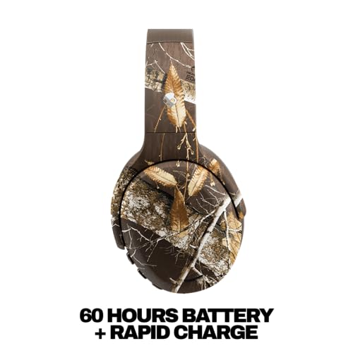Image of Skullcandy Crusher ANC 2 Wireless Over-Ear Bluetooth Headphones with Multi-Sensory Bass, Active Noise Cancelling, Up to 60 Hours Battery, Microphone for iPhone Android - Realtree Edge Colors Espresso