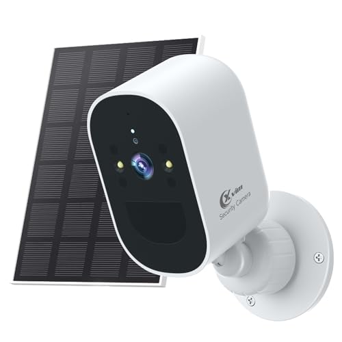 XVIM 1080P Solar Camera Outdoor Wireless, 2.4GHz...