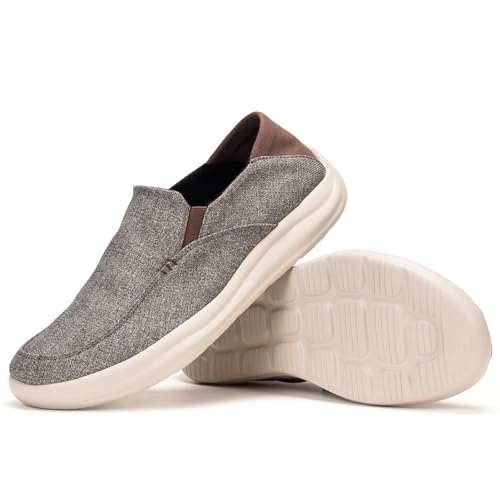 BEJINASH Men’s Slip-on Walking Shoes, Lightweight Breathable Go Walk Shoes with Arch Support,Comfortable Casual Loafers Shoes
