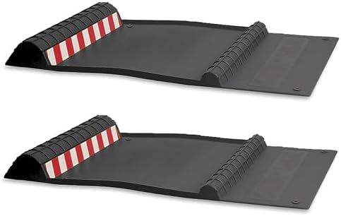 Maxsa 37358-2PK Park Right 21" x 11" x 2" Parking Mat, Black, Amazon Exclusive