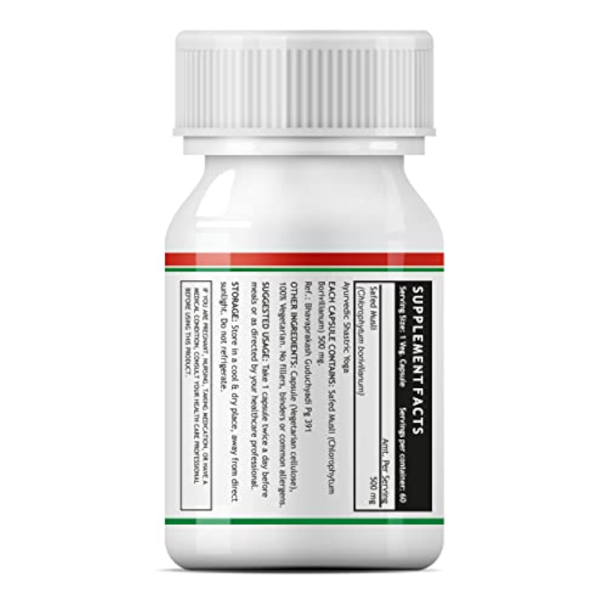 INLIFE Safed Musli Capsules, 500mg, Natural Strength Supplement