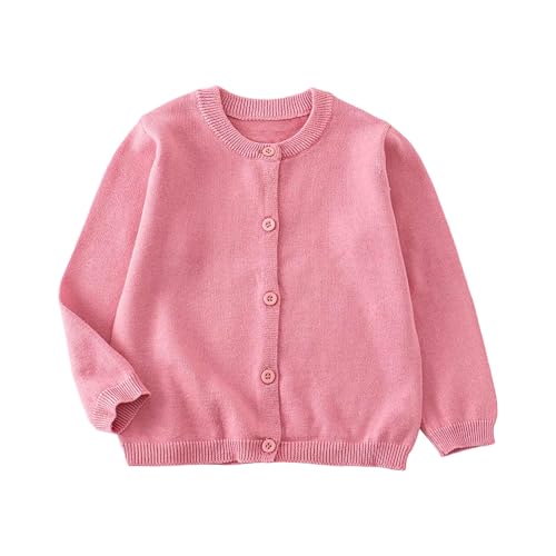 Girls Cardigan Long Sleeve Button Front Sweater Toddler Kids Comfortable Soft Warm Knit Sweaters