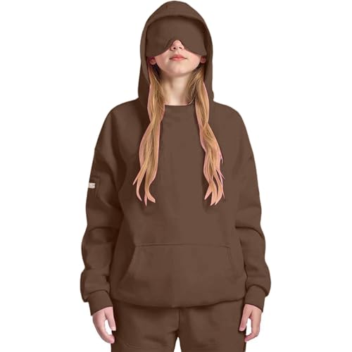 Sweat à capuche surdimensionné pour enfants, coupe décontractée et finitions polaires premium