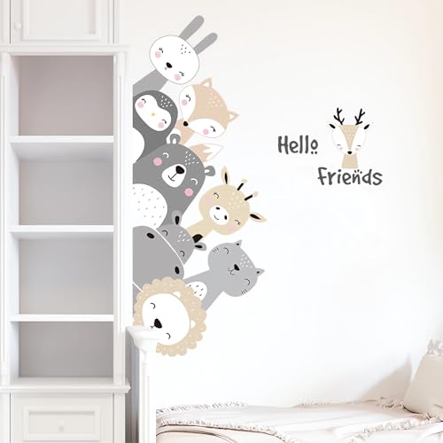 Vinilo decorativo infantil sacinora con animales del bosque miniatura 1
