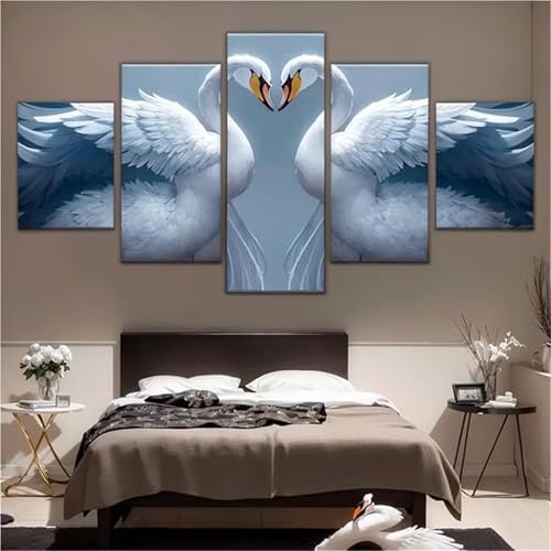 Broderie Diamant Paintin Adulte Kit Complet Point de Croix Animaux Cygne Salon N-7810
