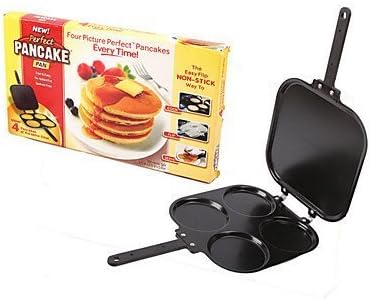 2 in 1 Four Picture Perfect Pancake Maker Pan and Omelet Maker Pan