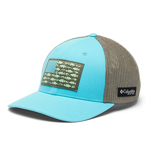 Image of Columbia Unisex PFG Fish Flag Mesh Ball Cap