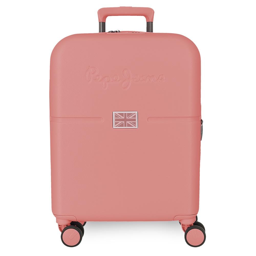 Pepe Jeans Accent Różowa walizka kabinowa 40 x 55 x 20 cm Sztywna 2,8 kg Zamek TSA ABS 2,8 kg 37LExtensible bagaż podręczny by Joumma Bags, Różowy kolor, Talla única, walizka kabinowa