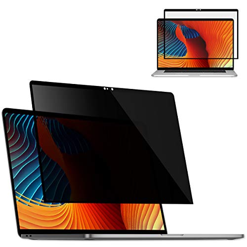 Tuerdan Fully Removable Laptop Privacy Screen Filter for MacBook Pro 13-Inch (2016, 2017, 2018, 2019), MacBook Air 13