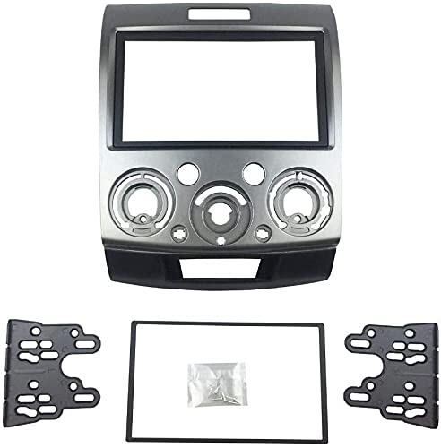 Façade d'autoradio stéréo pour Ford Everest Ranger Mazda BT-50 BT50 2 DIN - Cadre pour autoradio - Panneau DVD stéréo CD - Montage sur tableau de bord - Kit d'installation
