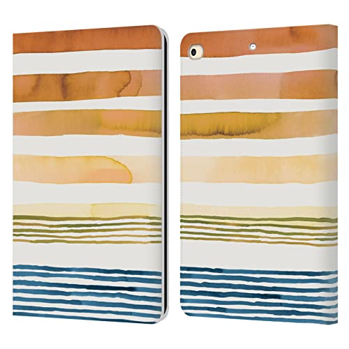 Étui portefeuille iPad 9.7 2017 2018 housse cuir protection tablette aquarelle