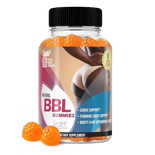 BBL Gummies for Women's Curves - Weight Gainer for Women with Aguaje, Pueraria Mirifica & Fenugreek | Bigger Butt Growth & Hips Enhancement Booty Gummies, Curves & Feminine Weight Gain (60 Gummies)