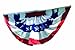 3x6 Ft Windstrong® US American Flag Bunting Half Fan Fully Pleated Poly/Cotton 100% MADE IN THE USA SATISFACTION GUARANTEED