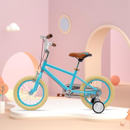 Cutycaty Kinderfahrrad 14 Zoll Fahrrad für Mädchen und Jungen ab 3-6 Jahren, 14" Kinderfahrrad mit Stützrädern, Jungen Mädchen Kinderfahrrad, Höhenverstellbar Kinder Fahrrad – Bild 8