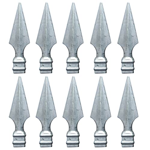 10 remates de valla galvanizados Trident