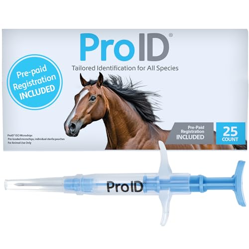ProID® ISO Microchip with Prepaid Lifetime Registration for Horses, Dogs