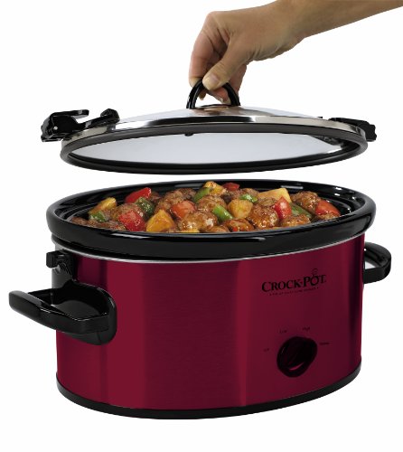 Crock-Pot 6-Quart Cook & Carry Oval Manual Portable Slow Cooker, Red - Sccpvl600-R #TOP3
