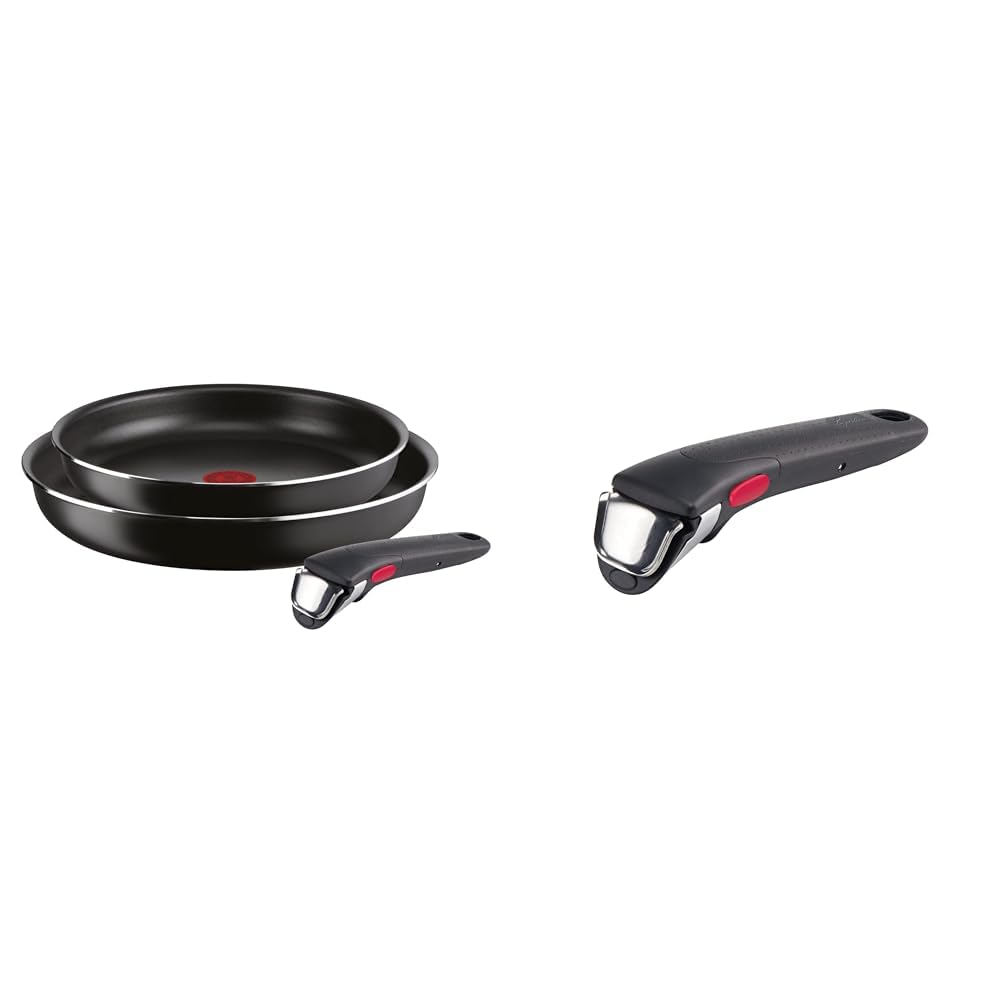 Lagostina Ingenio Essential Plus Set Di Pentole E Padelle Antiaderenti In Alluminio Per Gas E Forno, 3 Pezzi, Padelle 24 E 28 Cm E Manico Removibil | Leroy Merlin